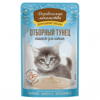 Деревенские лакомства д/котят Отборный тунец паштет 70 гр