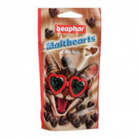 Подушечки Беафар Malt-Hearts д/кошек с мальт-пастой, сердечки, 52,5г/150шт