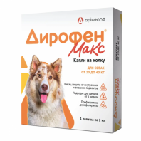 Дирофен Макс капли д/собак от 20 до 40кг