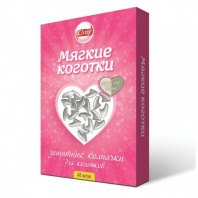 Когти накладные Клини K206 д/к жемчужно-белые (уп 40шт)