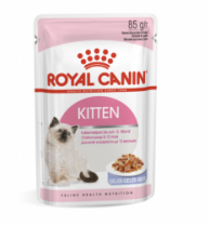 Корм для кошек Royal Canin Kitten Корм консервированный в период второй фазы роста, желе, 85г 