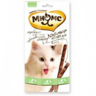 Лакомство Мнямс для кошек лакомные палочки с уткой и кроликом  3шт 54284 (5г) 