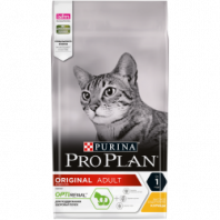 Сухой корм Pro Plan® для взрослых кошек, с высоким содержанием курицы, Пакет, 1,5 кг 