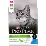 Сухой корм Pro Plan® для взрослых стерилизованных кошек и кастрированных котов старше 1 года, с кроликом, Пакет, 3 кг 