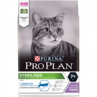 Сухой корм Pro Plan® для кошек старше 7 лет, с высоким содержанием индейки, Пакет, 3 кг 