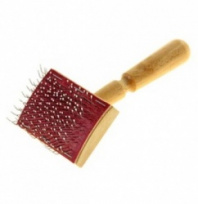 Щетка-пуходерка Г12 деревянная с каплями 