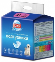 Cliny Подгузники для собак и кошек, xl (15-30кг) 7 шт. 