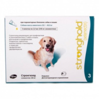 Стронгхолд капли на холку для собак 20,1-40 кг, 12% 2 мл, пипетки 3 шт. зеленый (вет) Стронгхолд капли на холку для собак 20,1-40 кг, 12% 2 мл, пипетки 3 шт. зеленый (вет)