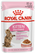 Корм для стерилизованных котят Royal Canin Kitten Sterilised Корм консервированный , соус, 85г 