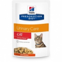 Пауч Hill"s Prescription Diet c/d Urinary Stress con Pollo для кошек при стрессе с курицей  604124 (85г) 