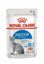 Корм для взрослых кошек, постоянно живущих в помещении, Royal Canin Indoor Sterilized, желе, 85г 