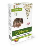 Любимчик Зерносмесь для крыс и мышей с фруктами 400гр