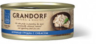 Консервы GRANDORF для кошек куринная грудка с сибасом 70 гр 