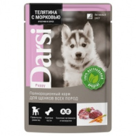 Дарси д/щенков всех пород телятина с морковью кусочки в соусе 85 г