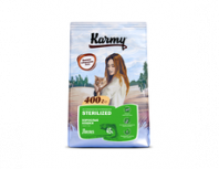 Karmy Стерилайзд Лосось 0,4кг.     Корм для стерилизованных кошек и кастрированных котов 