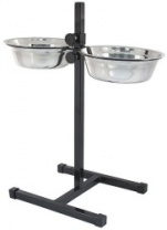 Кормушка Дарэлл ЕСО регулируемая черная  2*16см, h30см 1081 (500мл)