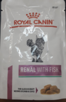 Корм для взрослых кошек с тунцом для поддержания функции почек Royal Canin Renal Feline, диетический, соус, 0,085кг 