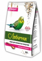 Любимчик Зерносмесь 500 гр для попугаев стандарт