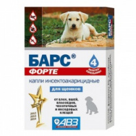 Барс Форте капли инсектоакарицидные д/щенков, 1 уп/4 пип х 1 мл 