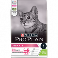 Сухой корм Pro Plan® для взрослых кошек с чувствительным пищеварением или с особыми предпочтениями в еде, с высоким содержанием ягненка, Пакет, 3 кг 