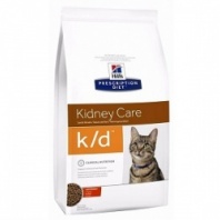 Сухой диетический корм для кошек Hill's Prescription Diet k/d Kidney Care при профилактике заболеваний почек, с курицей 400 г 