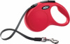 Поводок-рулетка Flexi New Classic до 50 кг лента красная  68601 (L, 8 м)