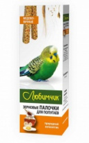 Любимчик Зерновые палочки для попугаев медово-яичное