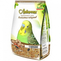 Любимчик Зерносмесь для попугаев с орехами 500 гр Любимчик Зерносмесь для попугаев с орехами 500 гр