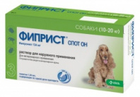 Фиприст спот-он д/собак 10-20 кг, 1 пипетка (3 шт/уп) 