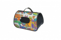 Сумка-переноска ЭКО Турне №1 36,5х22х22см жесткая, нейлон принт*1 Сумка-переноска ЭКО Турне №1 36,5х22х22см жесткая, нейлон принт*1