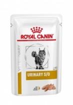 Корм для кошек при мочекаменной болезни Royal Canin Urinary S/O Feline, диетический, паштет, 0,085 кг 