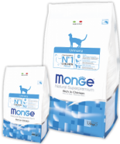 Сухой корм Monge Cat Urinary для взрослых кошек профилактика мкб с курицей  70011914 (1,5кг) 