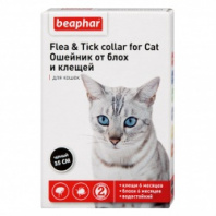 Ошейник Беафар от блох д/кошек 35 см-Черный Ошейник Беафар от блох д/кошек 35 см-Черный