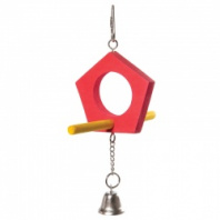 Игрушка для птиц "Качели-домик", 175/205*125 мм Игрушка для птиц "Качели-домик", 175/205*125 мм