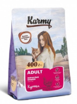 Karmy Эдалт Курица 0,4кг.  Корм для взрослых кошек старше 1 года. 