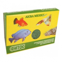  Аква Меню Фитос - хлопьевидный ежедневный корм с растительными добавками для аквариумных рыб  55/уп