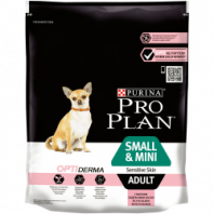Сухой корм Pro Plan® для взрослых собак мелких и карликовых пород с чувствительной кожей, с высоким содержанием лосося, Пакет, 700 г