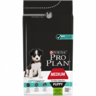 Сухой корм Pro Plan® для щенков средних пород с чувствительным пищеварением, с высоким содержанием ягненка, Пакет, 1,5 кг