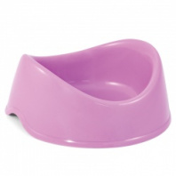 Миска двойная пластик Бисквит сиреневая 0,25л 