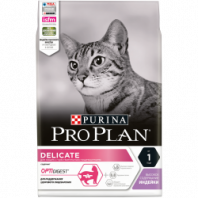 Сухой корм Pro Plan® для взрослых кошек с чувствительным пищеварением или особыми предпочтениями в еде, с высоким содержанием индейки, Пакет, 3 кг 