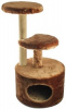 Дом-Когтеточка ЧИП 48х40х71см круглый с 2 полками джут 