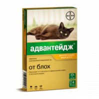 Адвантейдж 40 д/кошек до 4 кг, 1 пипетка (4 шт/уп) 
