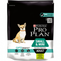 Сухой корм Pro Plan® для взрослых собак мелких и карликовых пород с чувствительным пищеварением, с высоким содержанием ягненка, Пакет, 700 г