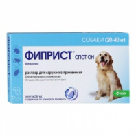 Фиприст спот-он д/собак 20-40 кг, 1 пипетка (3 шт/уп) 