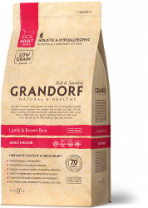 Сухой низкозерновой корм GRANDORF для кошек ягненок с рисом Indoor  400 гр 