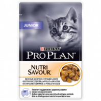 Влажный корм Pro Plan® Nutri Savour® для котят, кусочки с курицей в желе, Пауч, 85 г Влажный корм Pro Plan® Nutri Savour® для котят, кусочки с курицей в желе, Пауч, 85 г