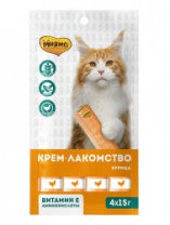 Крем-лакомство Мнямс для кошек с курицей  4 шт 703836 (15г) 