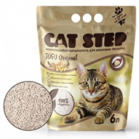 Наполнитель CAT STEP TOFU Original растительный комкующийся соевые волокна 6л 20333001 (2,7кг) Наполнитель CAT STEP TOFU Original растительный комкующийся соевые волокна 6л 20333001 (2,7кг)
